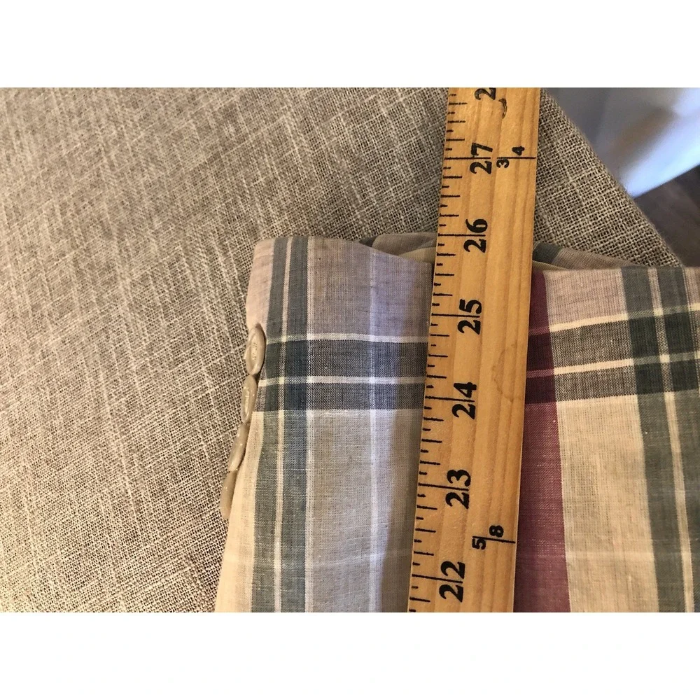 Vintage Palm Beach Blazer 44L Madras Plaid Linen Blend Suit Coat Jacket Classic